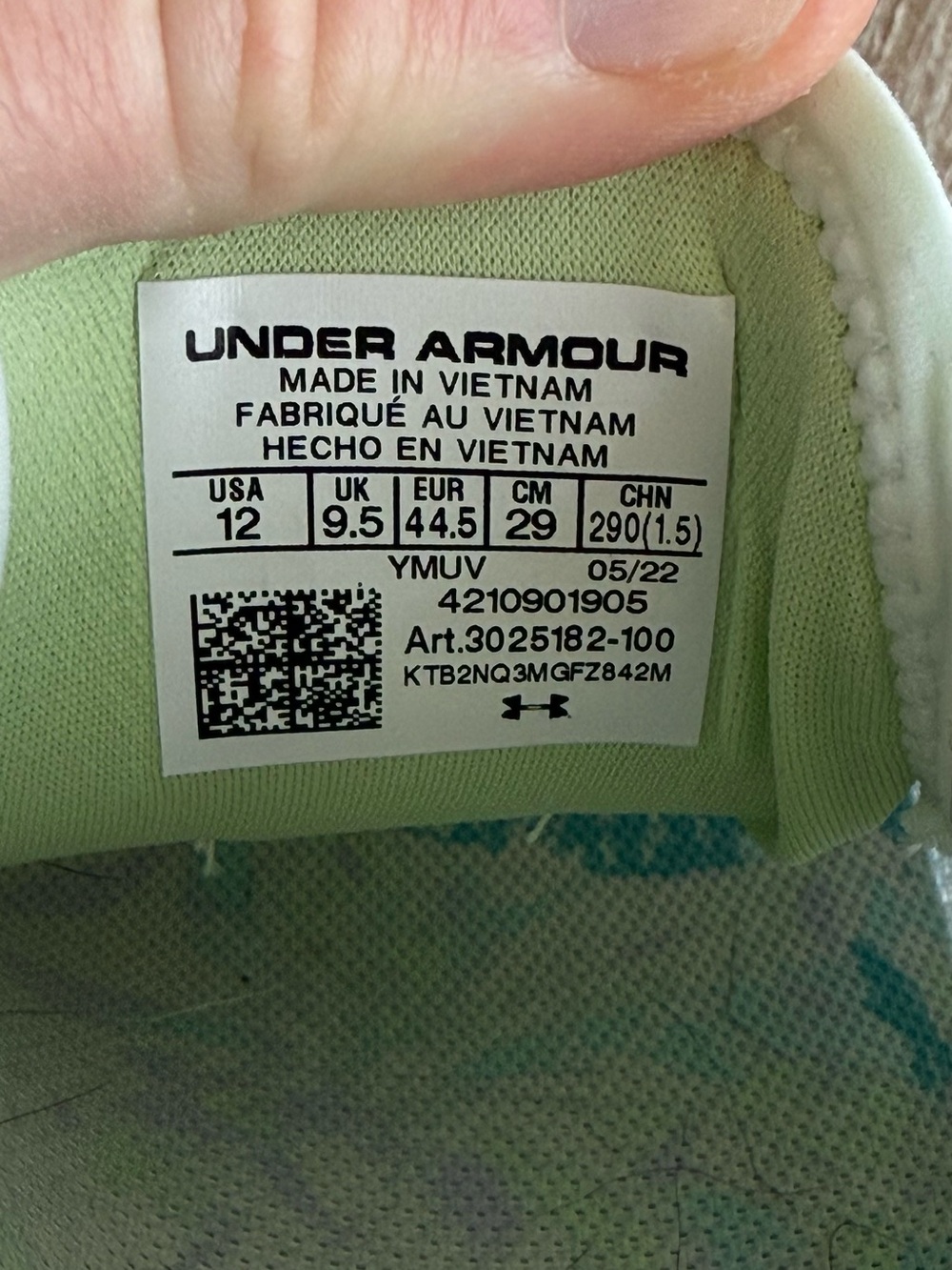 Under Armour Women’s White and Neon Green Mesh Running Sneakers | Size 12 - Picture 12 of 12